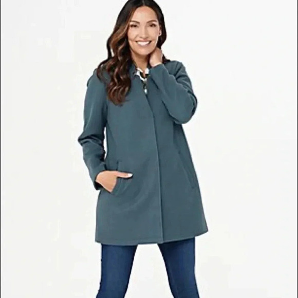 Denim & Co. Gray/Blue Jacket - Picture 1 of 9